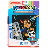 Melissa &amp; Doug: Paw Patrol Chase Scratch Art joc creativ