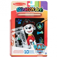 Melissa &amp; Doug: Paw Patrol Marshall Scratch Art joc creativ