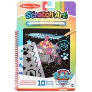 Melissa &amp; Doug: Paw Patrol Skye Scratch Art joc creativ