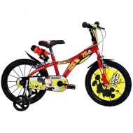 Mickey Mouse bicicletă roșie de mărimea 14