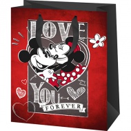 Mickey și Minnie Mouse culori pungă cadou exclusivă 18x10x23cm