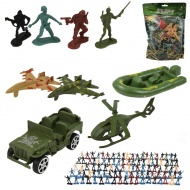 Military Set: Set de joacă militar cu vehicule și figurine de soldați