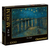 Museum Collection: Vincent Van Gogh - Noapte magică deasupra lui Rhone 1000 bucăți puzzle - Clementoni