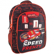 Must... Cars Speed Frenzy trei compartimente rucsac, ghiozdan rotund 32x18x43cm