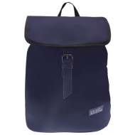 Must: Ghiozdan albastru cu catarama, rucsac 22x11x31cm ​