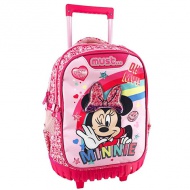 Must... Minnie Mouse trei compartimente, tip troller rucsac, ghiozdan