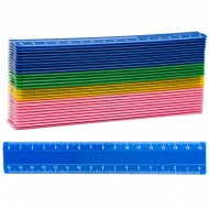 Nebulo: Liniar plastic mai multe culori 16cm