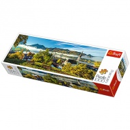 Panoramă puzzle Schlier Lac 1000 bucăţi - Trefl