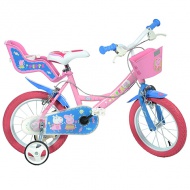 Peppa Pig bicicletă mărimea 14 culoarea roz