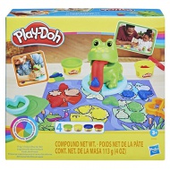 Play-Doh: Broaște și culori set pentru începători cu 4 bucăți plastilină - Hasbro