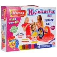 Play-Dough: Heroes Coafor set plastilină 14 bucăți