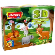 Play-Dough: Heroes junglă set plastilină 21 bucăți