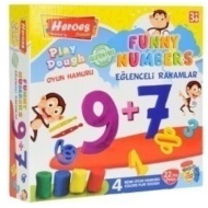 Play-Dough: Heroes Numere Haioase set plastilină 22 bucăți