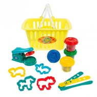 Playgo: set plastilină în coș de cumpărături