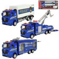 Police Set: camion politie cu lumina si sunet in diverse versiuni 19cm 1 bucată