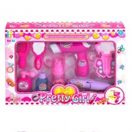 Pretty Girl set de înfrumusețare cu uscător de păr și accesorii