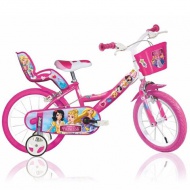 Princess bicicletă roz mărimea 16