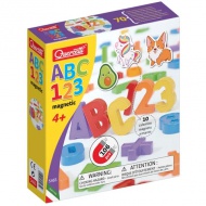 Quercetti: ABC + 123 set magnetic 106 bucăți