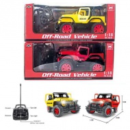 RC Jeep Wrangler cu telecomandă în două culori 1/18