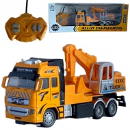 RC Masia de constructie cu telecomanda sau camion cu macara cu lumina in doua versiuni 27MHz 1/36 sc