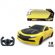 RC XXL Chevrolet Camaro cu telecomandă galben-negru mașină de sport scara 1:8