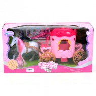 Set culoarea pink cu cal