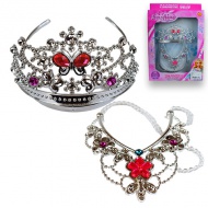 Set de frumusețe prințesă cu tiara și colier