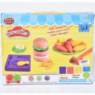 Set de plastilină de prânz cu 6 bucăți de culori de plastilină, forme