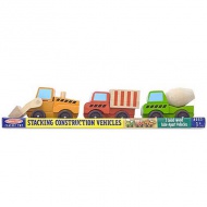 Set lemn de costrucţie vehicule - Melissa &amp; Doug