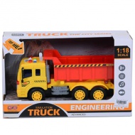 Simulation Truck culoarea roșie de scara 1:18 cu efecte de sunete și lumini