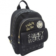 Smiley World rucsac fashion negru, ghiozdan 26x34x17 cm