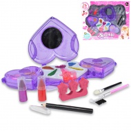 Sparkle Beauty Girl: Set de machiaj cu paletă în formă de inimă, ruj și accesorii