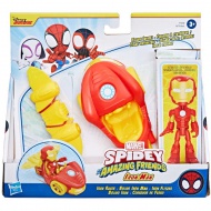 Spider-Man: Spidey and His Amazing Friends - Iron Man figurină de acțiune cu vehicul - Hasbro