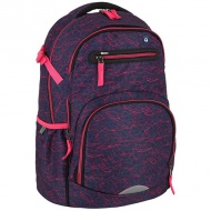 Spirit: Stringer pink geometrie model rucsac, ghiozdan formă rotundă