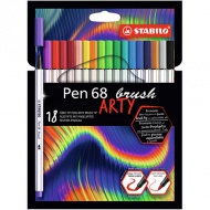 Stabilo: Pen 68 Brush ARTY set de 18 bucăți