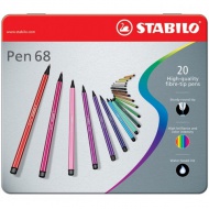 Stabilo: Pen 68 în cutie metal set marker 20 bucăți