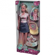 Steffi Love: Stefi păpușă set de joacă cu marsupiu - Simba Toys