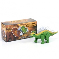 Stegosaurus dinozaur figurină culoarea verde figurină cu efecte de lumină