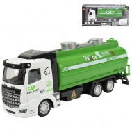 Super Truck: Camion cisternă de culoare verde 20cm