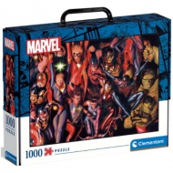 Supereroi Marvel 1000 bucăți puzzle valiză cutie de depozitare - Clementoni