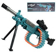 SuperShoot: Mitralieră electronică M249 cu gloanțe burete cu cartușe și baterie 81cm