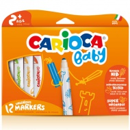 Carioca: Marker colorat 12 bucăţi care se poate spăla