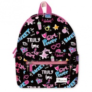 Tesoro: Girl Power negru-roz rucsac