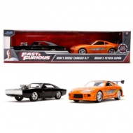 The Fast and the Furious: Twin Pack Dodge Charger R/T și Toyota Supra vehicule 1/32 - Simba Toys