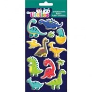 The Littlies: Dinozaurii 3D Puffy Stickers set 10x22cm