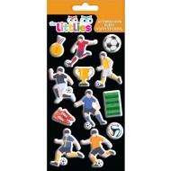 The Littlies: Fotbal 3D Puffy Stickers set 10x22cm