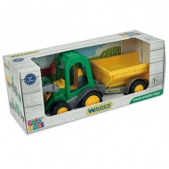 Tractor cu remorcă jucărie 38cm - Wader