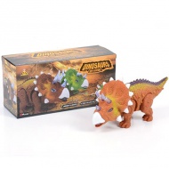 Triceratops dinozaur figurină cu efecte de lumină