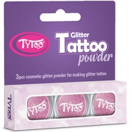 TyToo: culoarea roz set praf sclipici 3x2,5ml