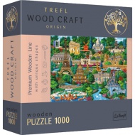 Wood Craft Locuri faimoase: Franța 1000 bucăți premium lemn puzzle - Trefl